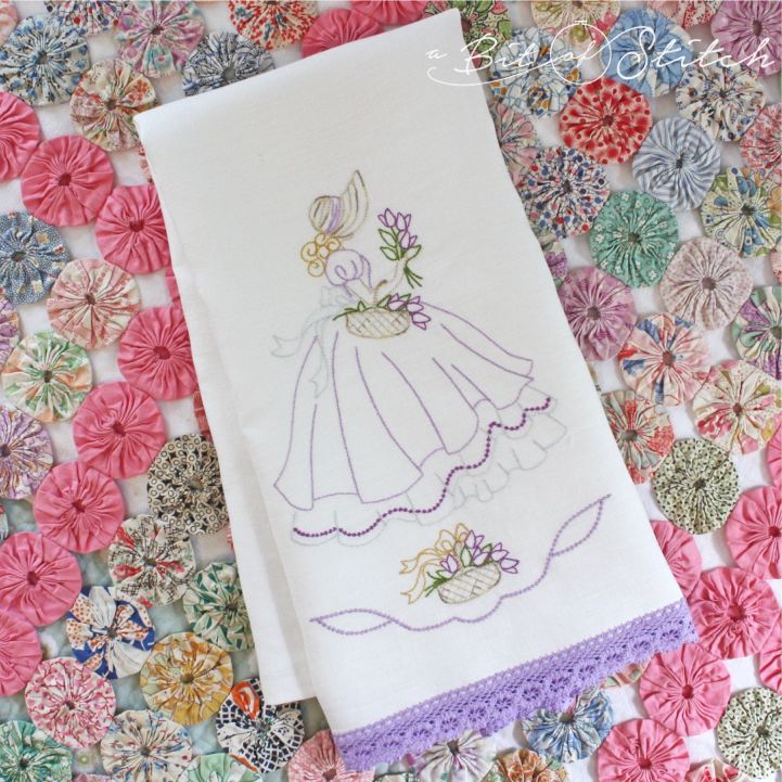 Embroidery- crinoline lady  Embroidery patterns vintage
