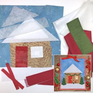 Holiday Stitchmore House kit ITH paper piecing A Bit of Stitch