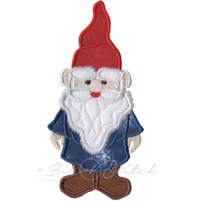 Garden Gnome Appliques A Bit of Stitch