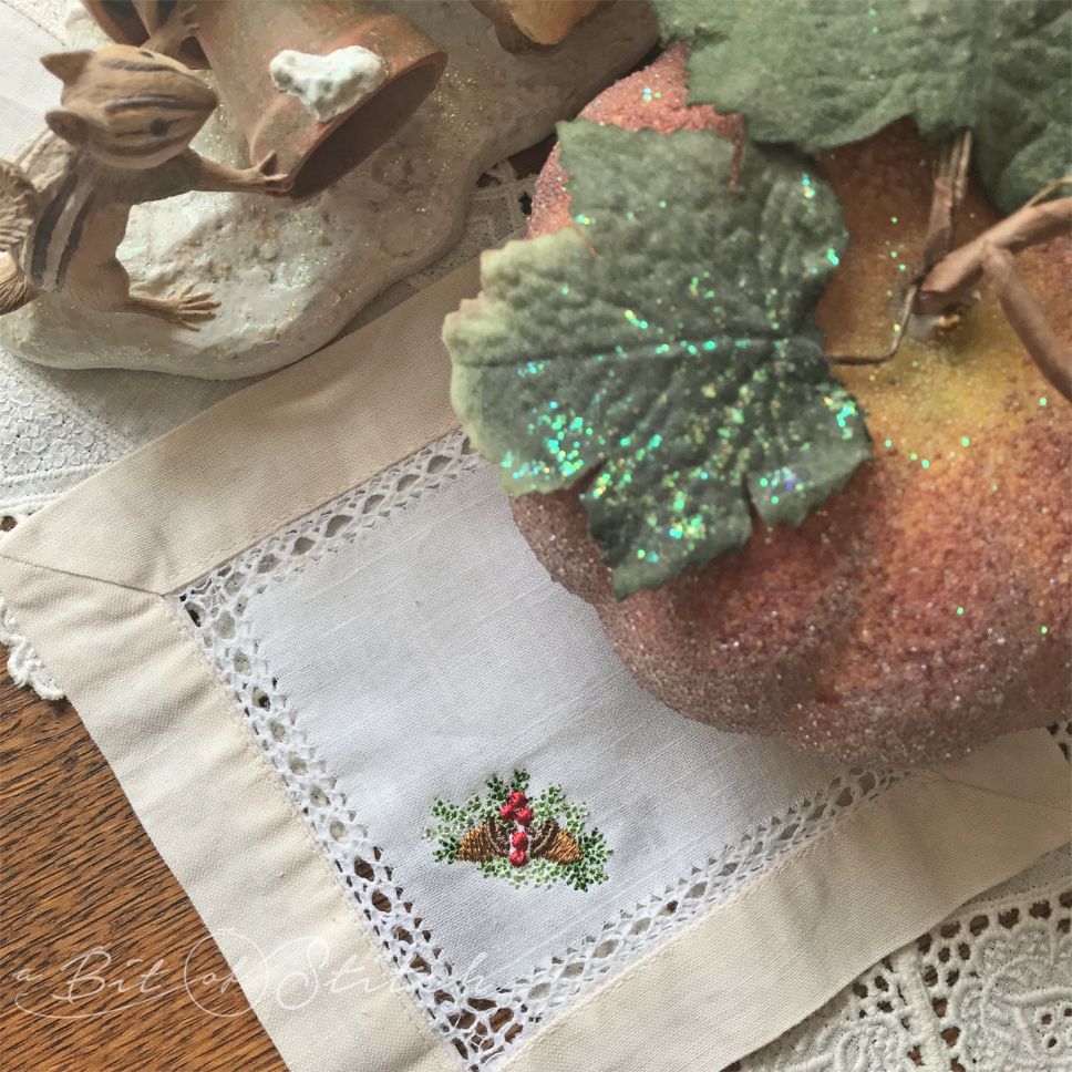 A Bit of Stitch acorn bouquet design