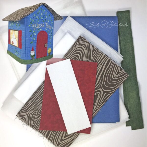 Bless You House Tissue Box Cover Kit A Bit of Stitch embroidery designs