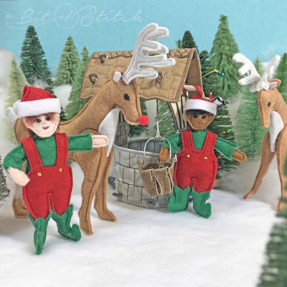 Christmas Elves by A Bit of Stitch