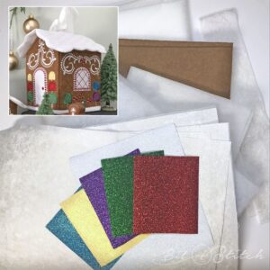 Gingerbread House Tissue Box Cover Kit A Bit of Stitch