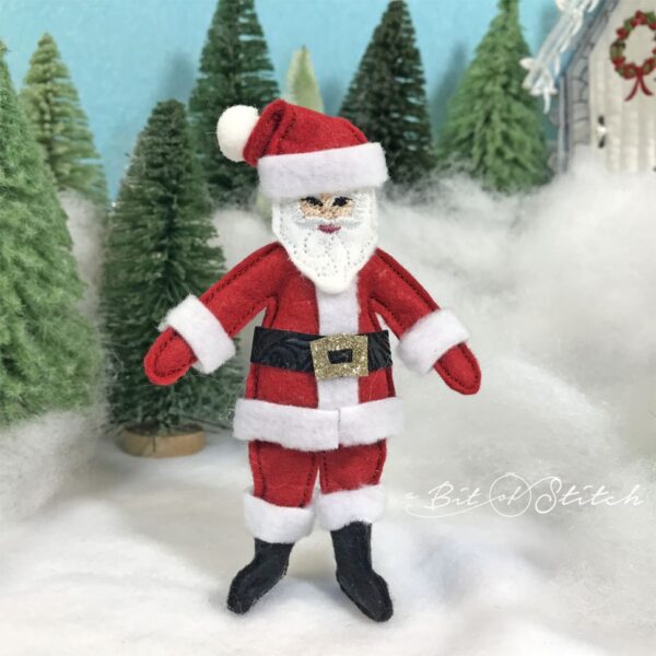 Santa doll embroidery designs by A Bit of Stitch