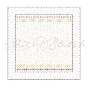 stippled applique frame embroidery design by A Bit of Stitch