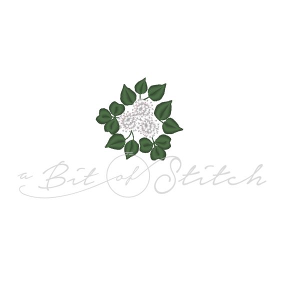 Tiny clover flower bouquet machine embroidery design by A Bit of Stitch