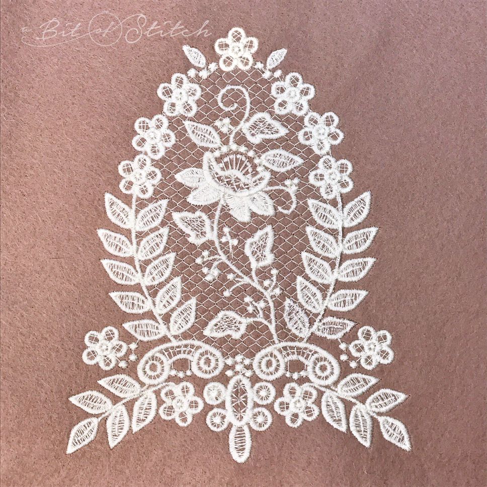 Old fashioned vintage Heirloom Lace machine embroidery designs by A Bit of Stitch