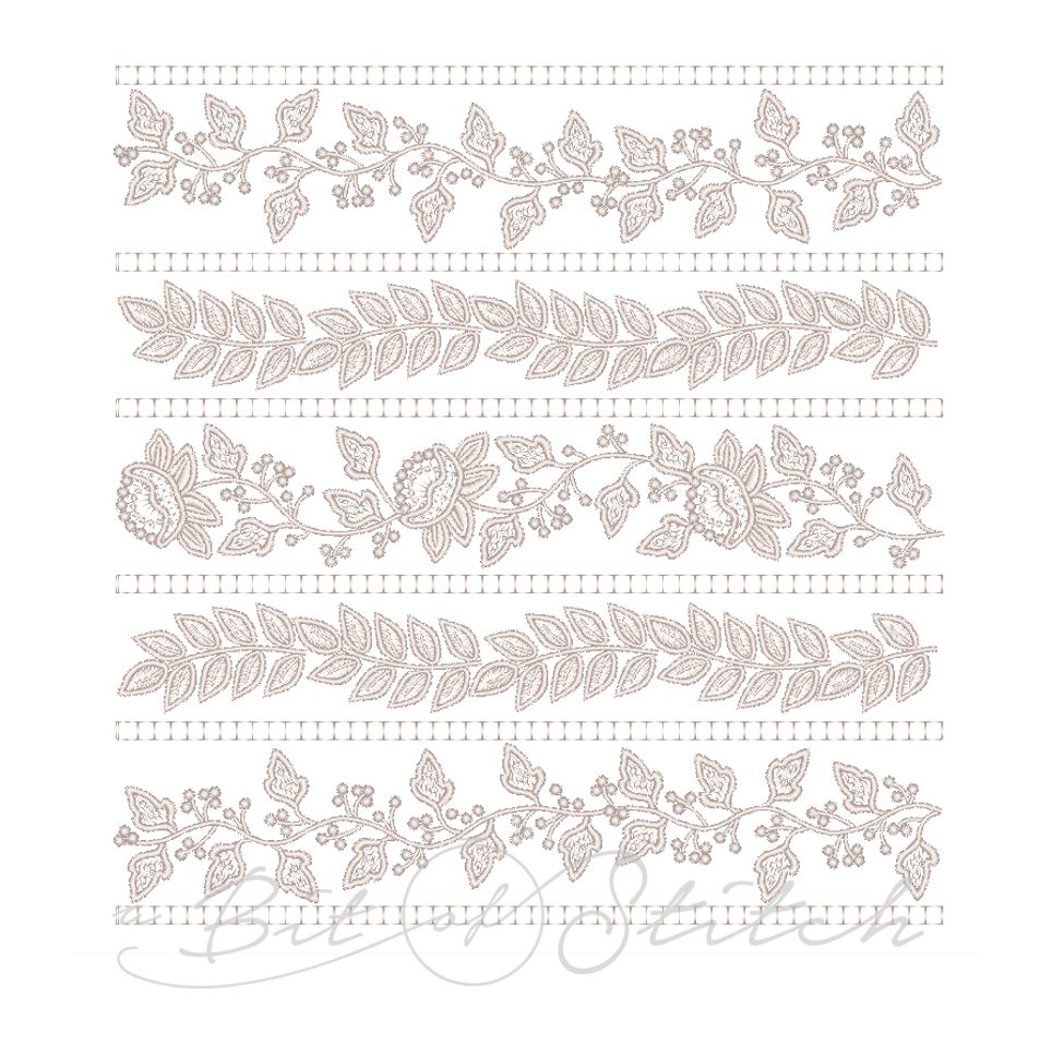 Heirloom Lace machine embroidery designs by A Bit of Stitch