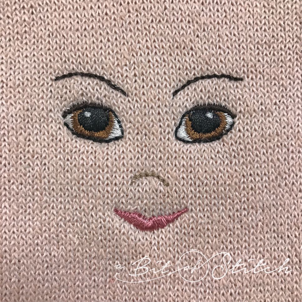 Enchanted Sock Doll machine embroidery designs by A Bit of Stitch - prince face