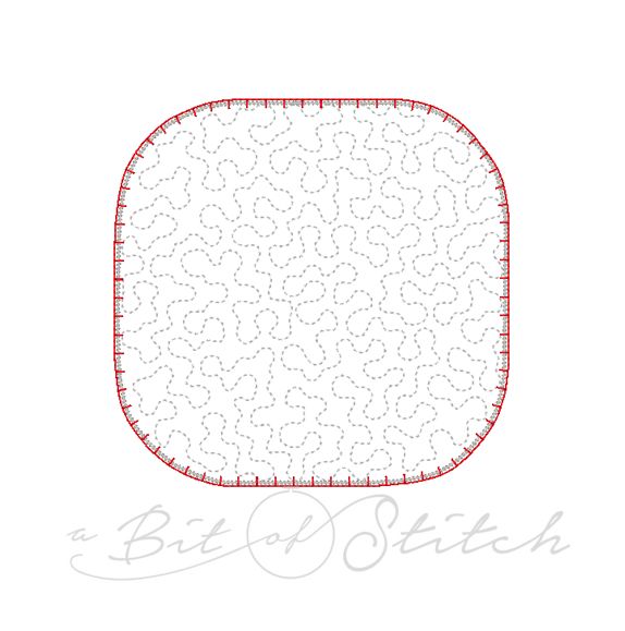 Blanket stitch patch applique machine embroidery design from A Bit of Stitch