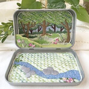 Treasure Tins Woodland forest diorama machine embroidery designs from A Bit of Stitch