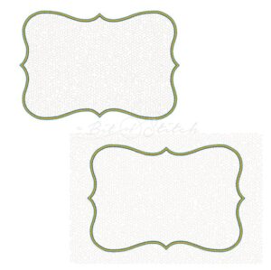 Portrait style applique frame machine embroidery designs from A Bit of Stitch