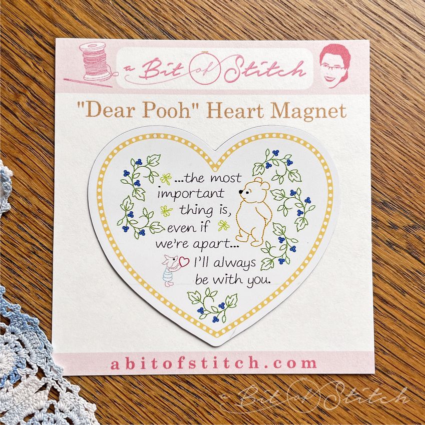 Dear Pooh Heart Magnet