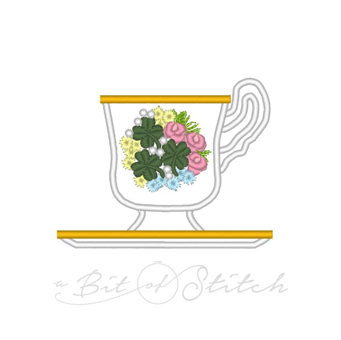 Clover Bouquet Teacup Freebie