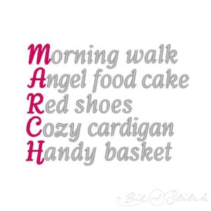 March Bucket List (BONUS Gift with $10 Purchase)