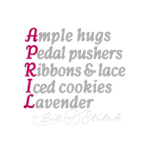 April Bucket List (BONUS Gift with $10 Purchase)