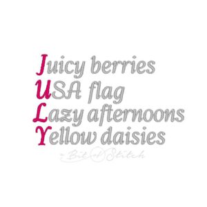 July Bucket List (BONUS Gift with $10 Purchase)