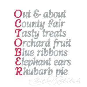 October Bucket List (BONUS Gift with $10 Purchase)