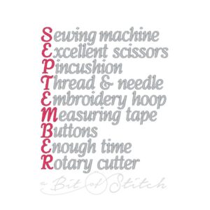 September Bucket List (BONUS Gift with $10 Purchase)